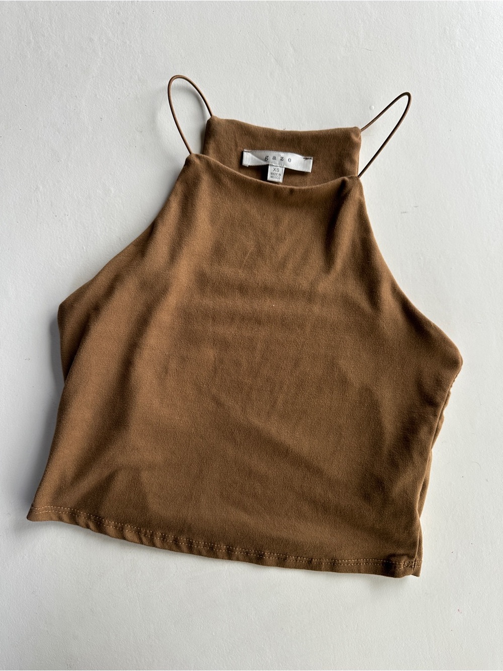 gaze olive green Square-Neck Camisole with Thin Straps